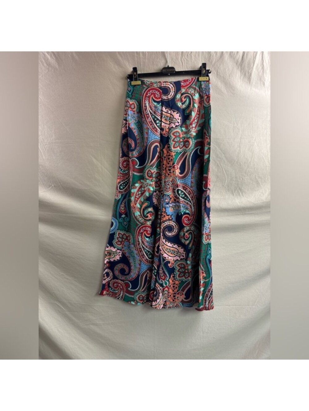 Paisley Print Wide Leg Pants Blue - Picture 7 of 7